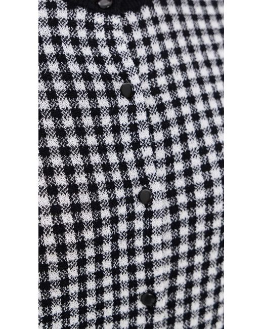 Vince Black Gingham Cardigan