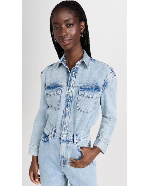 Wardrobe NYC Blue Wardrobe. Nyc Denim Jacket