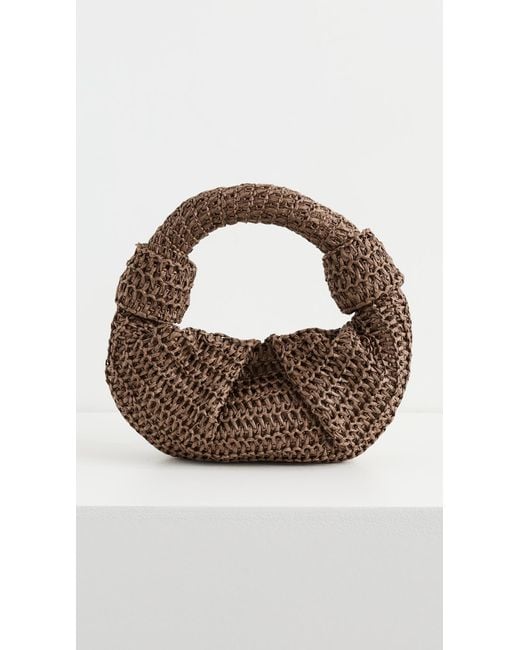 Simon Miller Brown Raffia Lopsy Bag