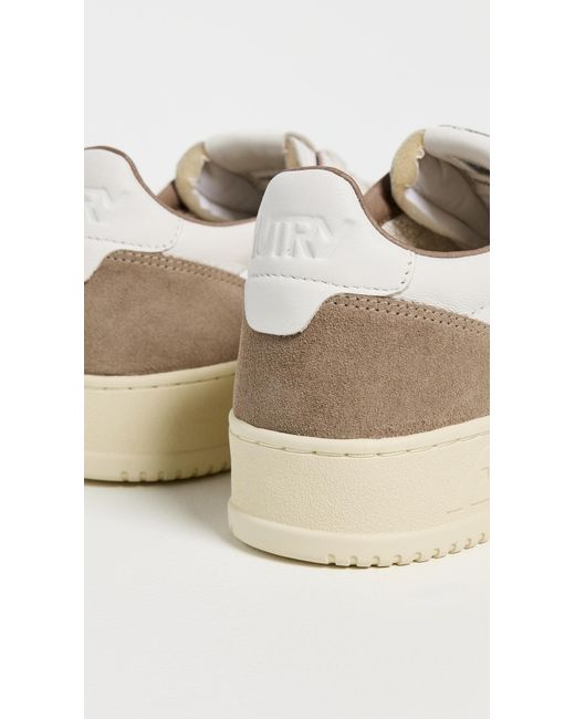 Autry White Medalist Low Sneakers for men