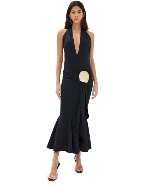 Conner Ives Black Spandex Shell Dress