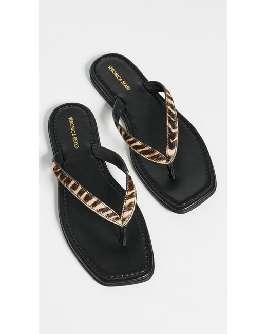 Veronica Beard Black Clea Sandals