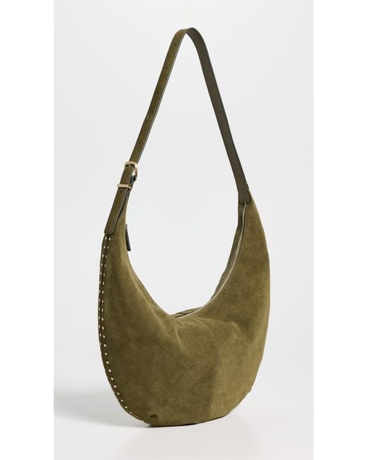 Madewell Green Suede Essentials Slouch Hobo Bag