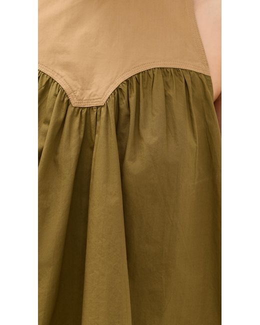 Ulla Johnson Green Kali Top