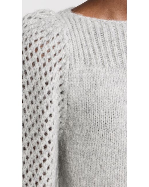LoveShackFancy White Alpaca Rosie Pullover