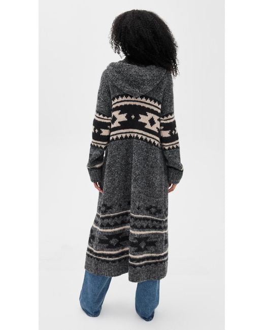Faherty Brand Black Steven Paul Judd Chahtah Hooded Duster