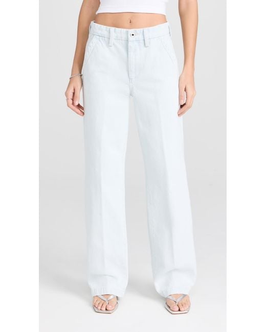 FAVORITE DAUGHTER White The Taylor Low Rise Trousers