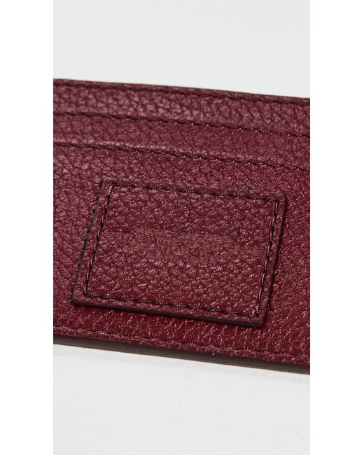 Marc Jacobs Red The Leather Card Case