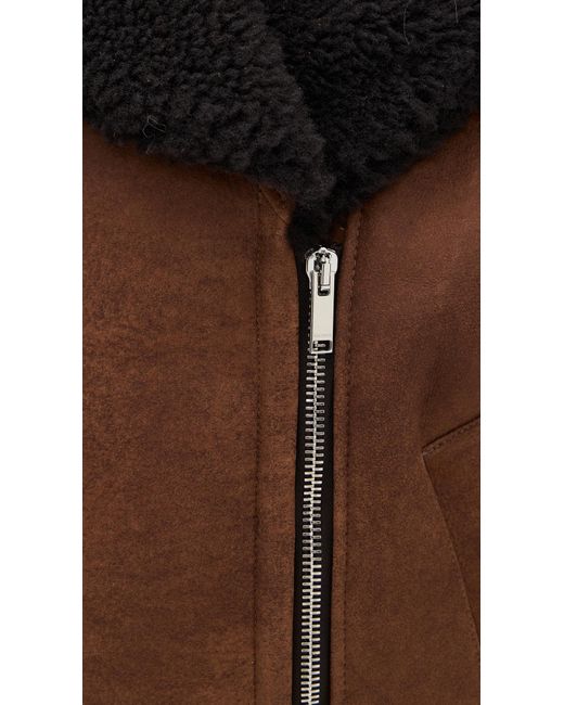 Halfboy Black Aviator Shearling Vest