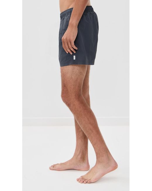 AUTO-REPLY Blue Solid Sebastian Swim Trunks 4 for men
