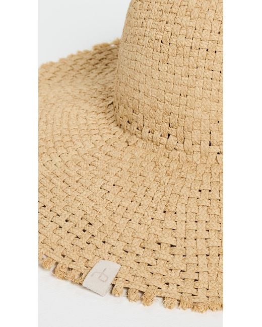 Rag & Bone White Ella Straw Sun Hat