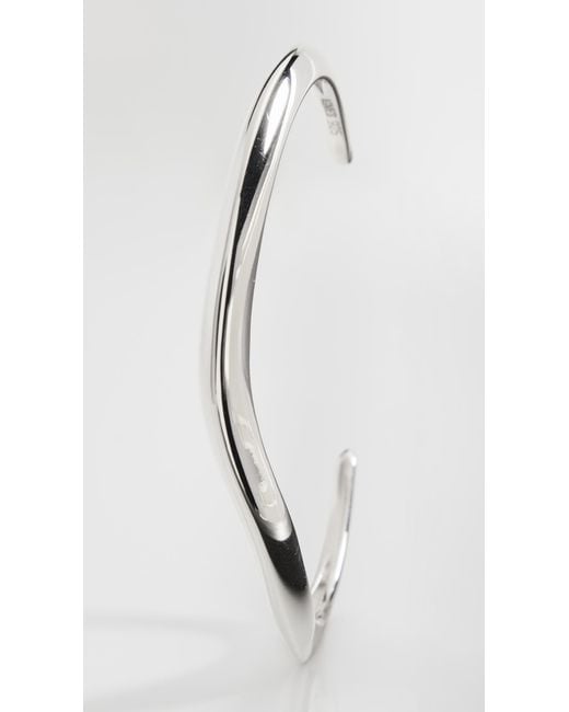 Agmes White Small Astrid Cuff