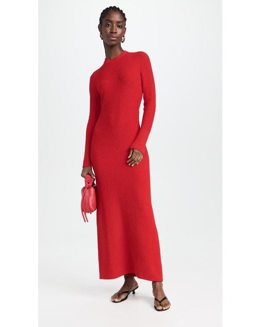 Proenza Schouler Red Proenza Schouer Ara Knit Dress In Viscose Bouce