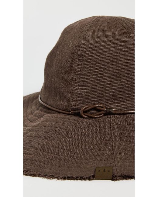 Rag & Bone Brown Lily Canvas Sun Hat