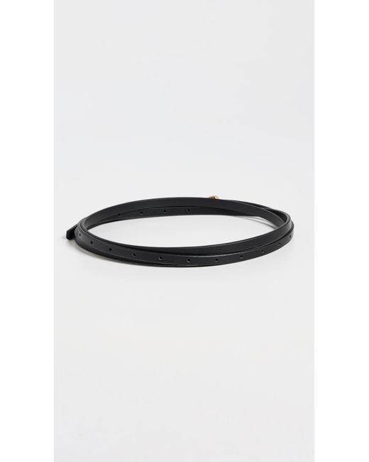 GOOD AMERICAN Black Double Wrap Multi-Ring Belt