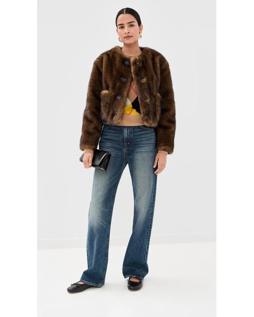 Marc Jacobs Women's Black Teddy Cropped Jacket