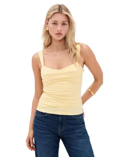Reformation Blue Trish Knit Top