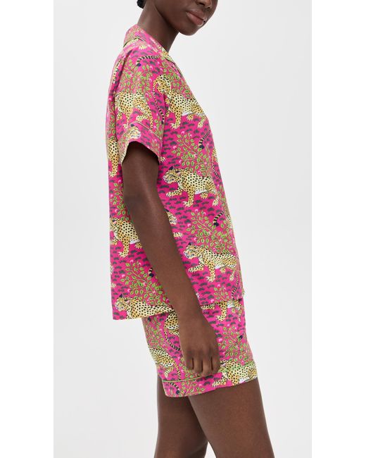 Printfresh Red Bagheera Shorts Pj Set