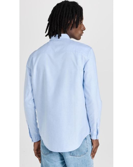 A.P.C. Blue A. P.C. Oxford Button Down for men