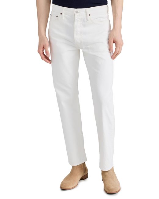 Polo Ralph Lauren White Matteo Straight Fit Denim Jeans for men
