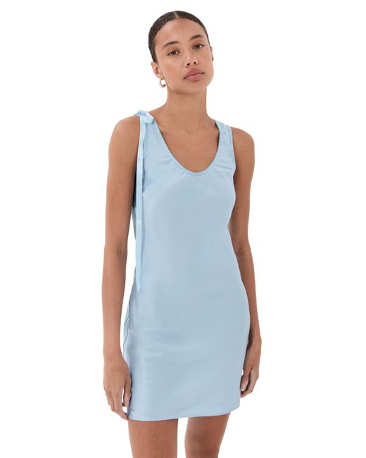 Simone Rocha Blue Bow Detail Scoop Neck Camisole Mini Dress