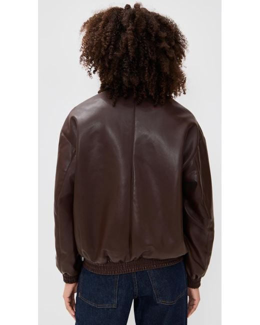 Enza Costa Brown Leather Jacket