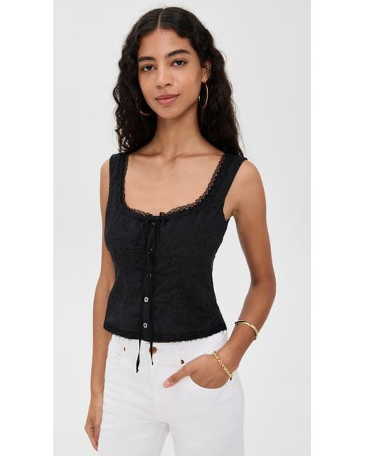 Staud Black Lou Top