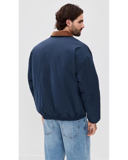Obey Blue Elysian Puffer Jacket for men