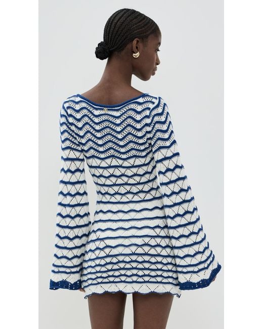 Bananhot Blue Mini Rey Dress