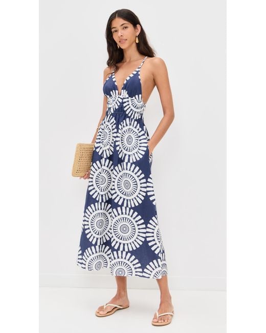 Lemlem Blue Gete Triangle Dress