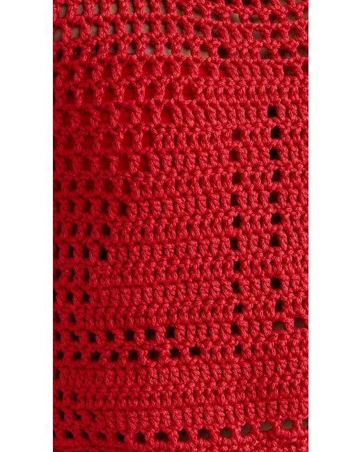 Suzie Kondi Red Chania Crochet Tank