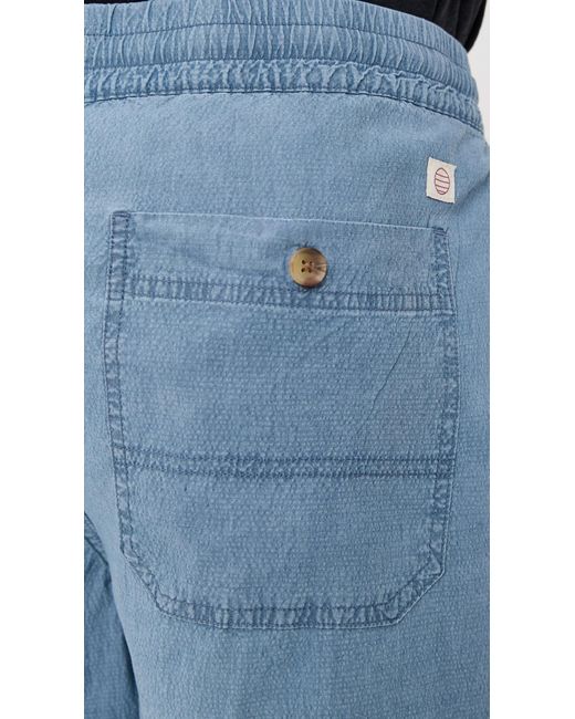 Marine Layer Blue Saturday Seersucker Shorts 6 for men