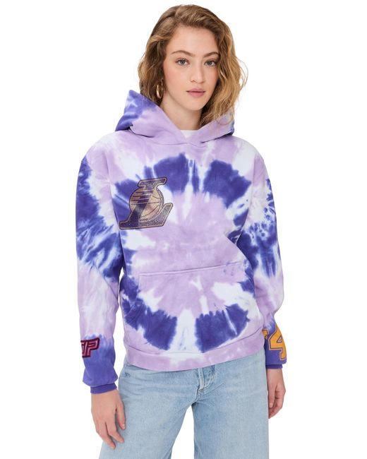 DANNIJOPRO Purple Los Angeles Lakers Tie Dye Hoodie