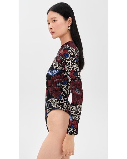 Farm Rio Blue Jersey Bodysuit