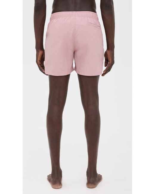 Oas Pink Blush Nylon Swim Shorts 4.75 for men