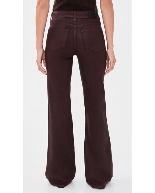 PAIGE Multicolor Coated Sofia Flared Jeans