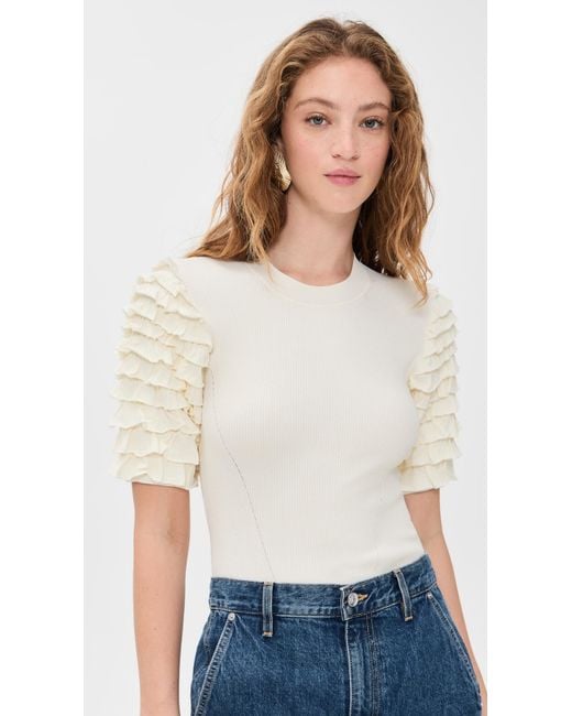 Ulla Johnson White Kassia Top