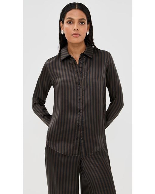 SPRWMN Black Fonda Button Up