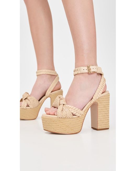 SCHUTZ SHOES Natural Khari Platform Heels
