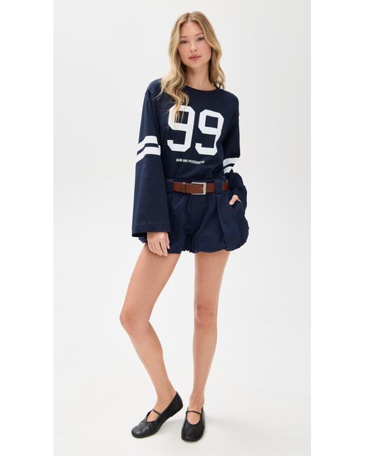 Sea Blue Adele Sportswear Bubble Shorts