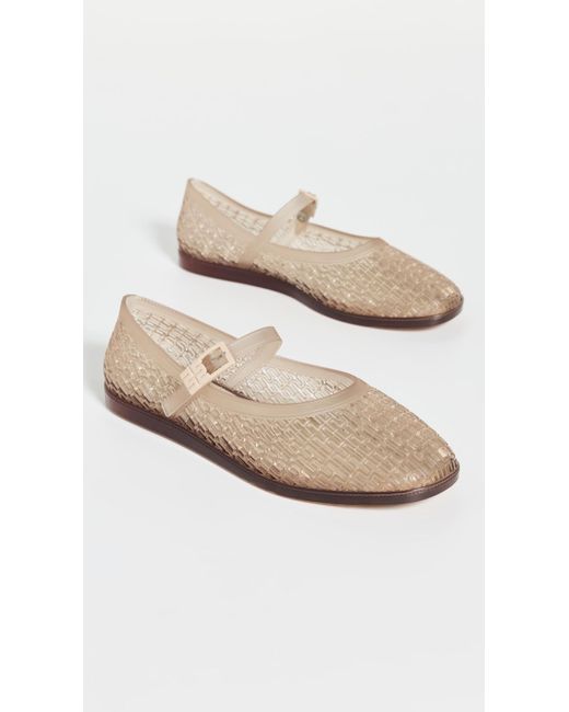 Melissa White Harper Jelly Ballet Flats