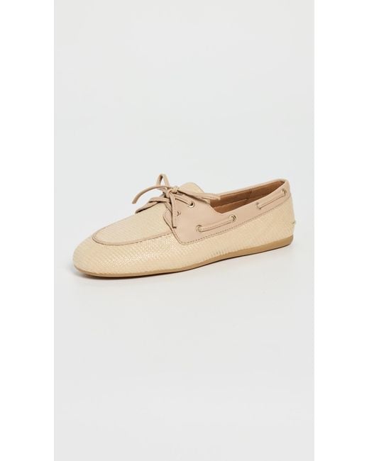 Sperry Top-Sider White Raffia Slim Boat Shoes