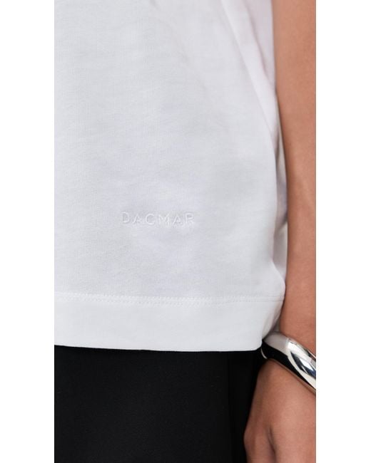 House of Dagmar White Oversized Cotton Tee