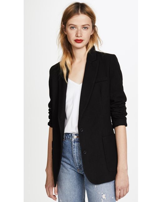 Anine Bing Classic Fit Blazer in Black | Lyst