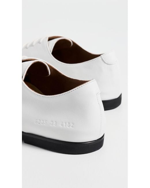 Common Projects White Soft Derby Shoes