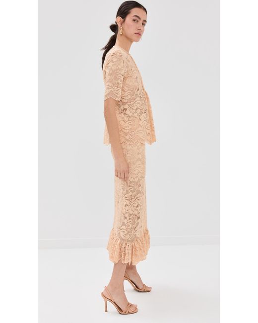 Rabanne Natural Mini Lace Top