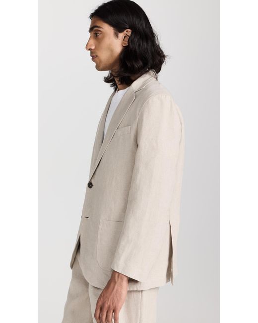 De Bonne Facture Natural Linen Essential Jacket for men