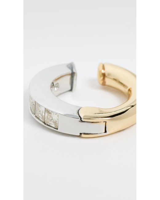 DEMARSON White Lola Ear Cuff