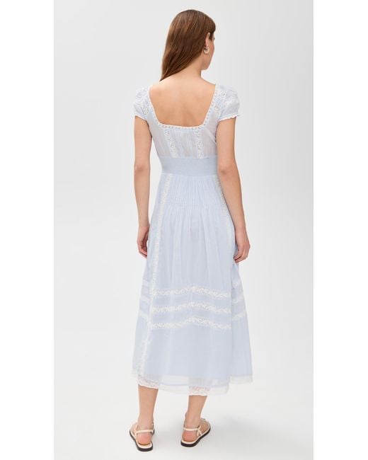 turquoise lace country dress Rustic Charm Maxi Dress Turquoise M