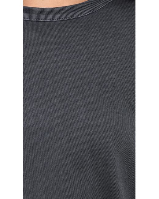 Madewell Black Esther Side Slit Tee